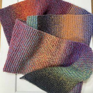 Hand Knitted Scarf, Wool, Unisex